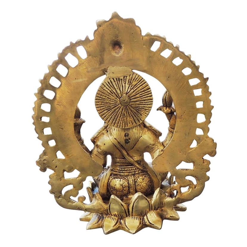 Brass Showpiece Laxmi Ji God Idol Statue (BSMAS1778 L) view 3