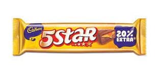 Cadbury 5 Star Chocolate Bar, 19.5 G