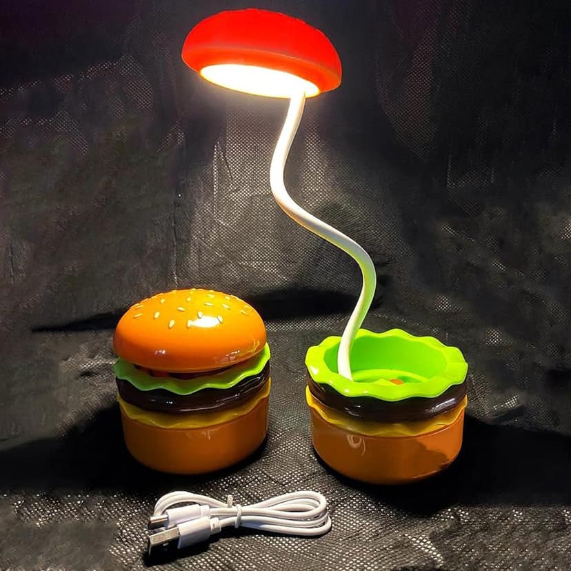 Burger Delight Folding LED Lamp - Adjustable & Rechargeable view 3