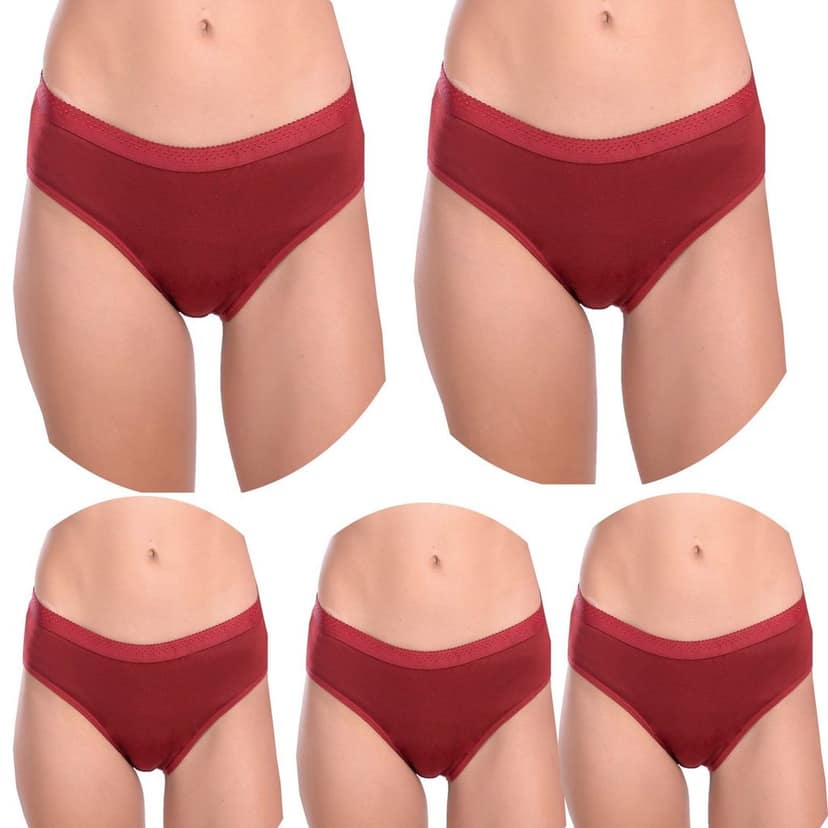 Cotton Full Coverage Hipster Panties Pack 5 view 5