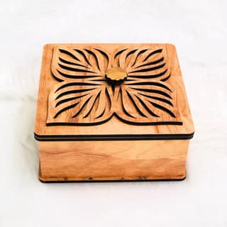 NAVRANG Wooden Jewelry and Decor Boxes, Gift Boxes for Home Small Return Gifts Box Empty Container for Dry Fruits Return Gift