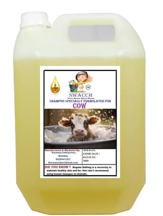 Swacch Shampoo Specially Formulated for Cow (5 Litre) Lemon