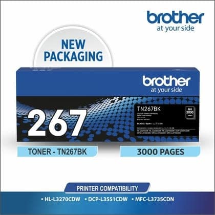 Brother TN 267 Black Toner Cartridge view 3