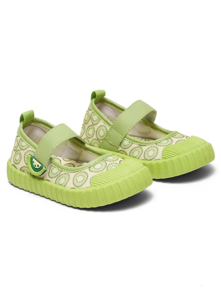 Premium Kiwi Ballerinas - Green (Girls) view 6