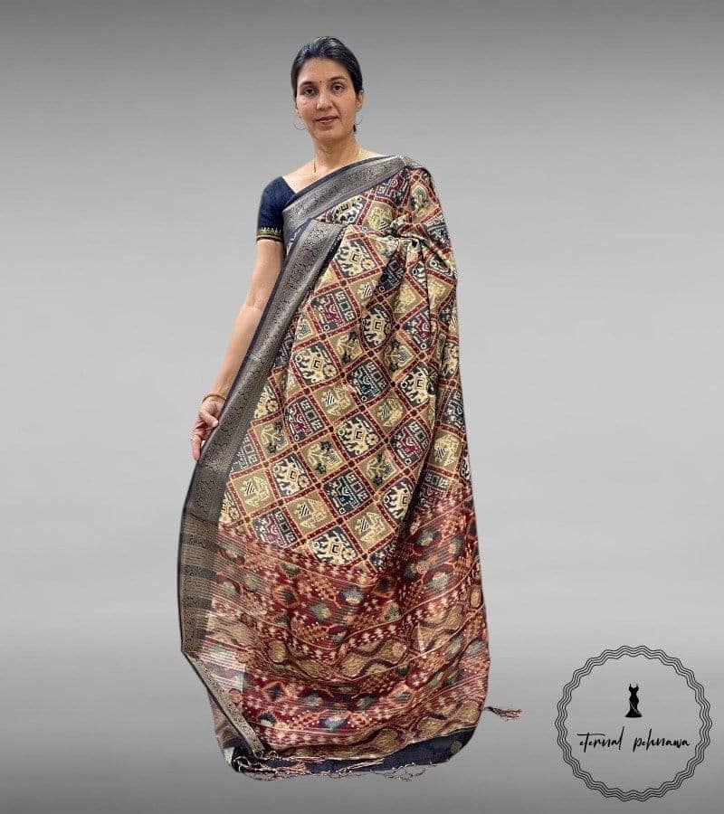 Dola Silk Saree – A Touch of Grace view 2