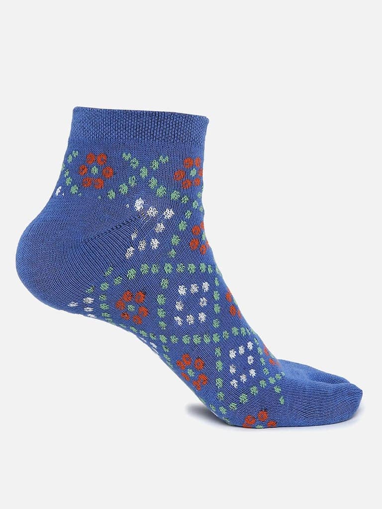 Kolor Fusion Women Ankle Length Bandhani Design Cotton Thumb Socks (Pack of 4) view 4