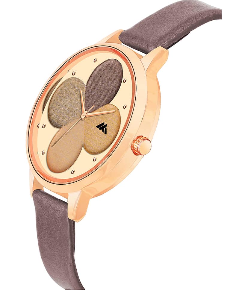 Trex Brown PU Analog Womens Watch view 2