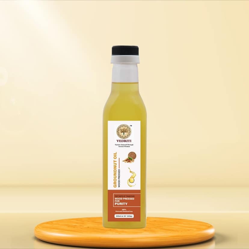 Wood Pressed Groundnut Oil