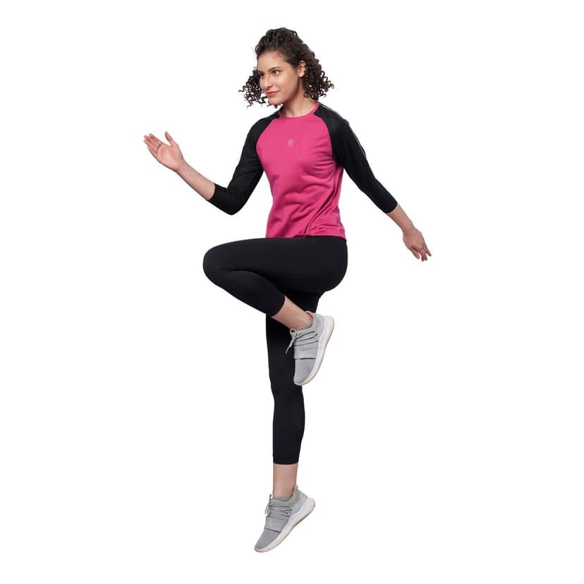 DOMIN8 Women's Raglan Full Sleeve Outdoor Training T-Shirt view 2