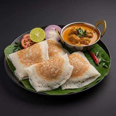 Idiyappam (3 Piece) With Mutton Stew