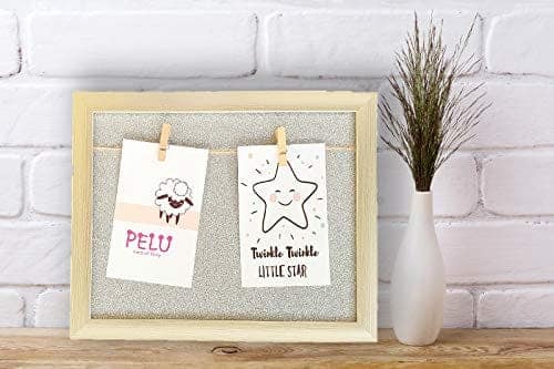 Rack Jack Wall Frame with Wooden Clips - Glitter - Silver view 2