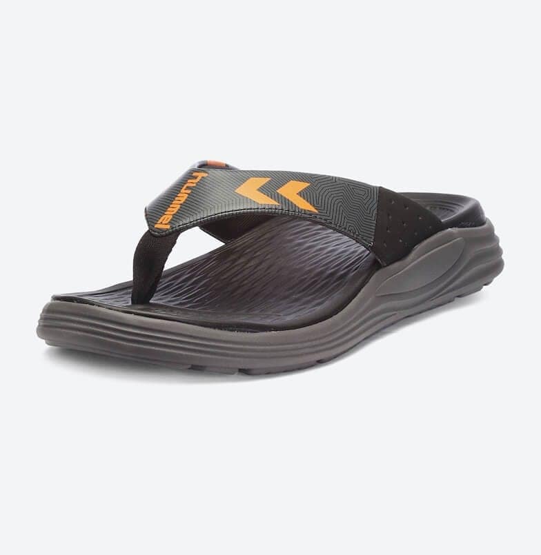 Esso Comfort Men Black/Orange Flip-Flops view 2
