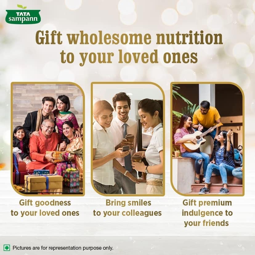 Tata Sampann Dryfruits Gift Pack, Contains Almonds, Cashews, Raisins, 200gX3, 600g, Dry Fruits Gift Pack, Hamper view 4