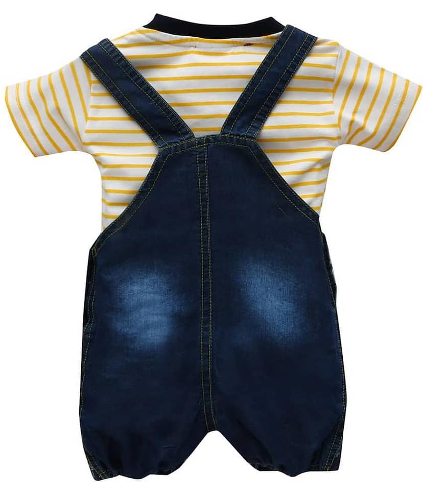 Zadmus Unisex for Baby Cotton Blend Bodysuit ( Yellow ) view 2