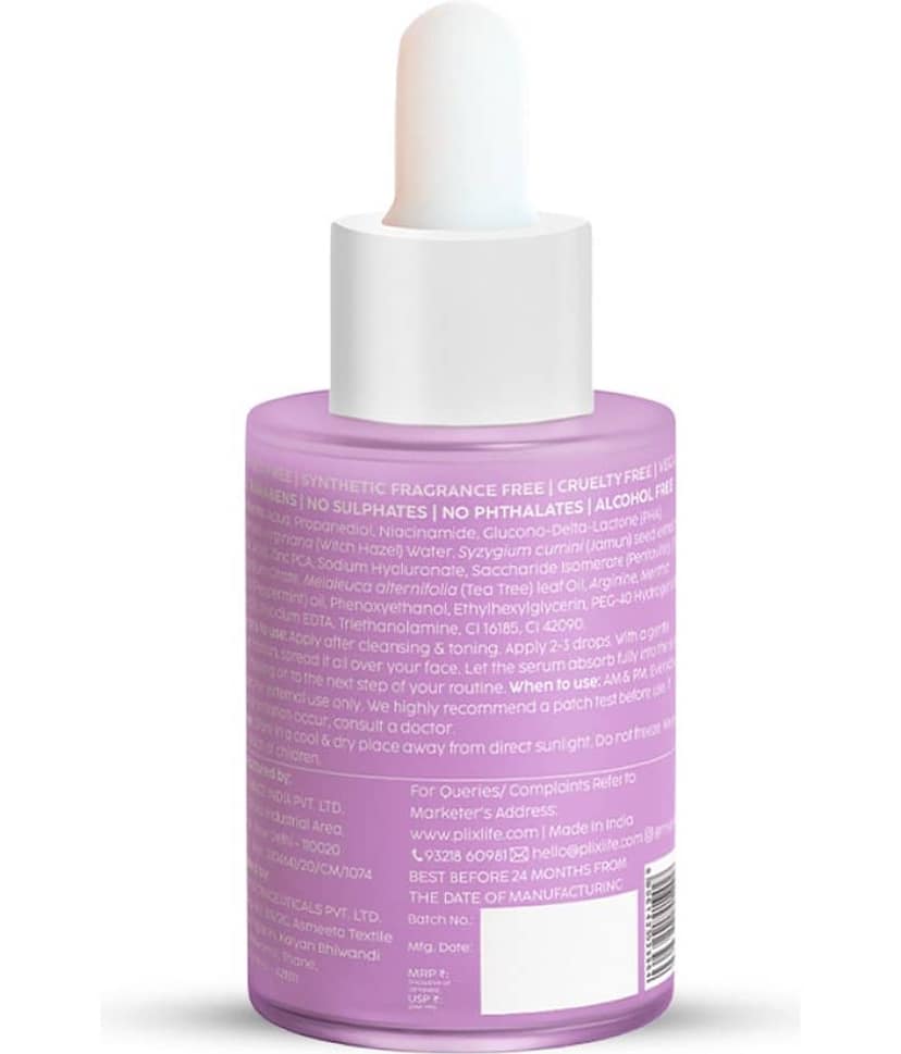 Plix 10% Niacinamide Jamun Face Serum For Acne Marks & Oil Control Skin Clarifying Serum(Pack Of 2) view 2
