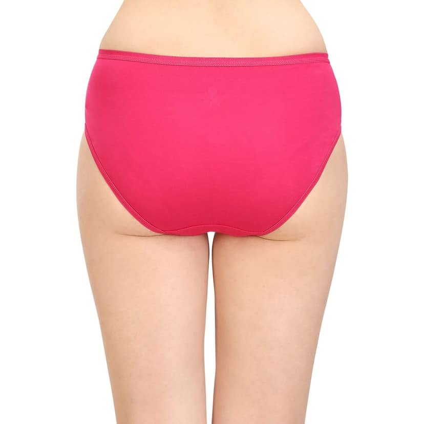 Bodycare women's combed cotton assorted Hipster Panty Pack of 3 ( 26D ) view 5