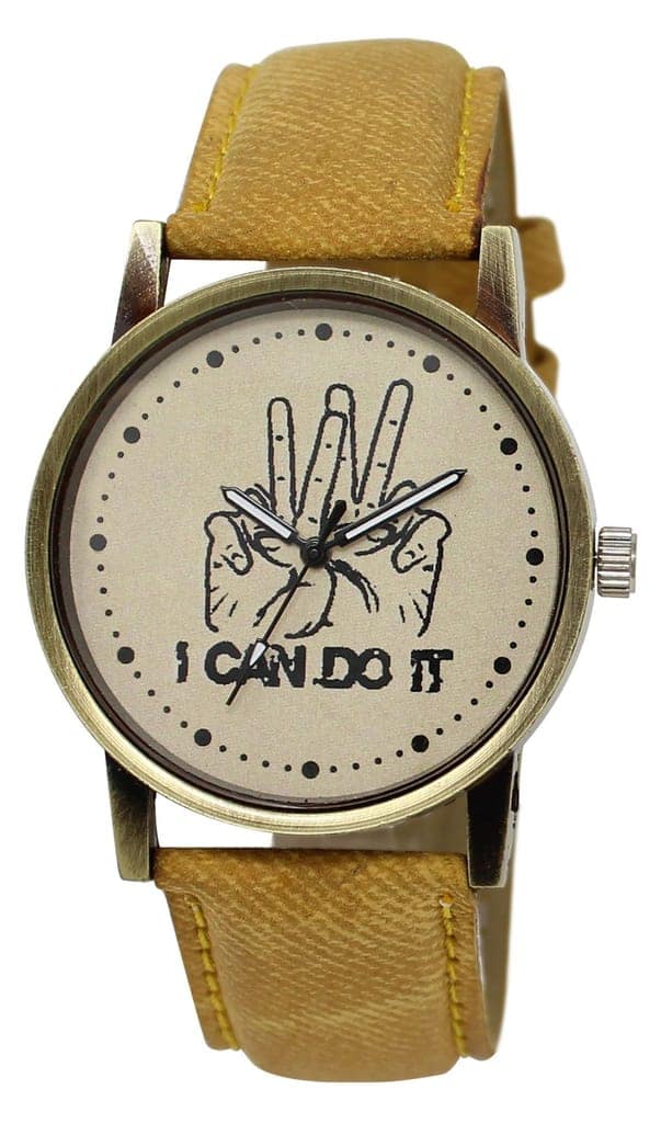 Grey I Can Do it Analog Watch for Men LR30