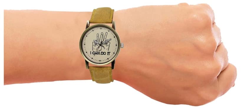 Grey I Can Do it Analog Watch for Men LR30 view 5