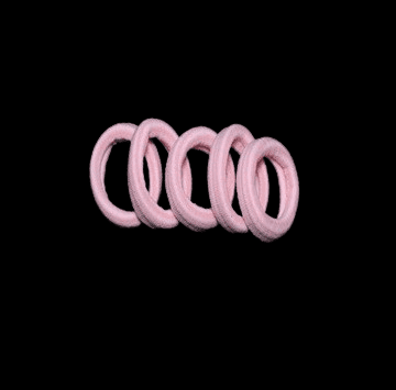 KAVALI Multicolor Elastic Hair Ties for Women & Girls - Soft, No-Crease Ponytail Holders view 4