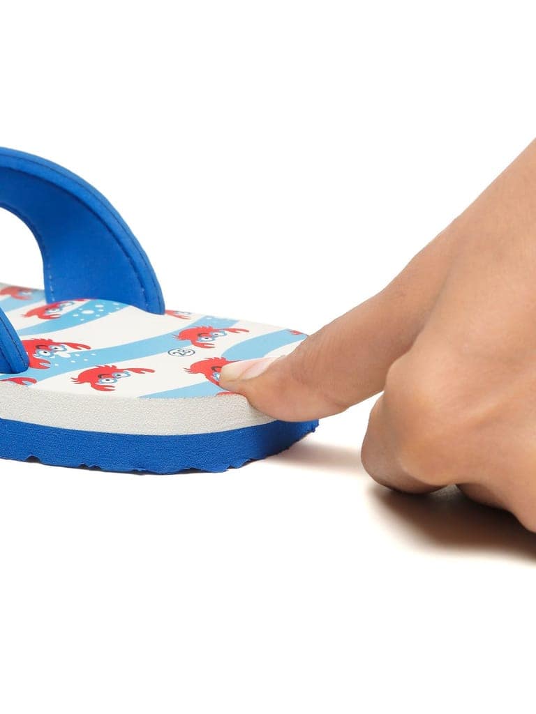 Premium Crab V-Shape Flip-flops - Blue (Unisex) view 8