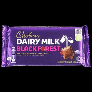 Cadbury Dairy Milk Black Forest - Imported, 160 G