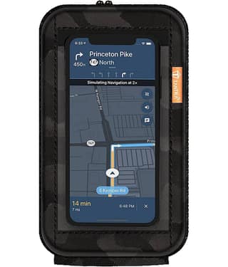 Tantra Mobile Holder for Scooty Scooter Phone Pouch for Activa Jupiter Pleasure Ntorq Access Ather Ola S1 (Latest and Premium) (7 Inches) Bike Mobile Holder(Black Color)