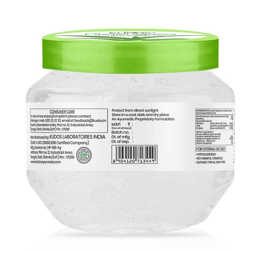 Kudos AloeVera Face & Body Gel 200gm view 2