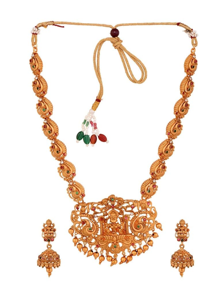 Gold Plated Trendy combo Temple Jewellery Set view 5