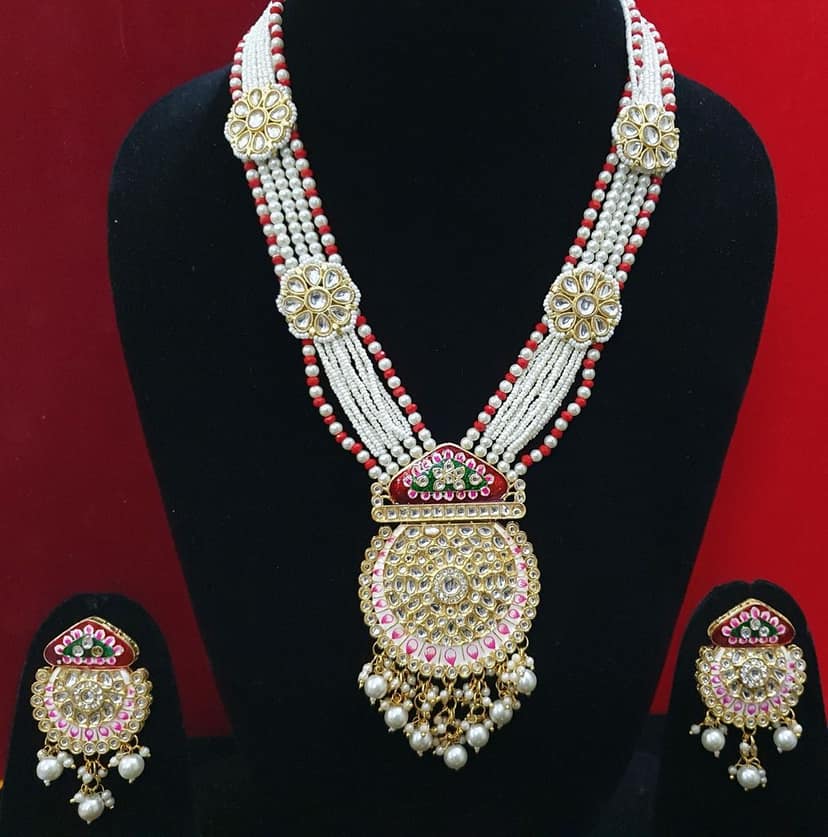Kundan Beautiful Designer Necklace view 3
