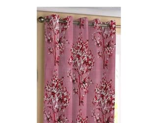 Pink Floral Blackout Curtains for Bedroom, 2 Panels 52x84 Inches, Grommet Top Light Blocking Curtains for Living Room