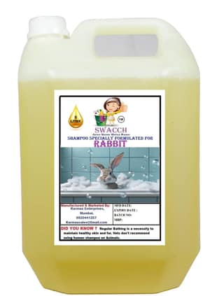 Swacch Shampoo Specially Formulated for Rabbit (5 Litre) Lemon