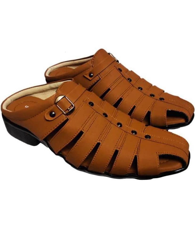 RAGE GAZE - Beige Men's Sandals
