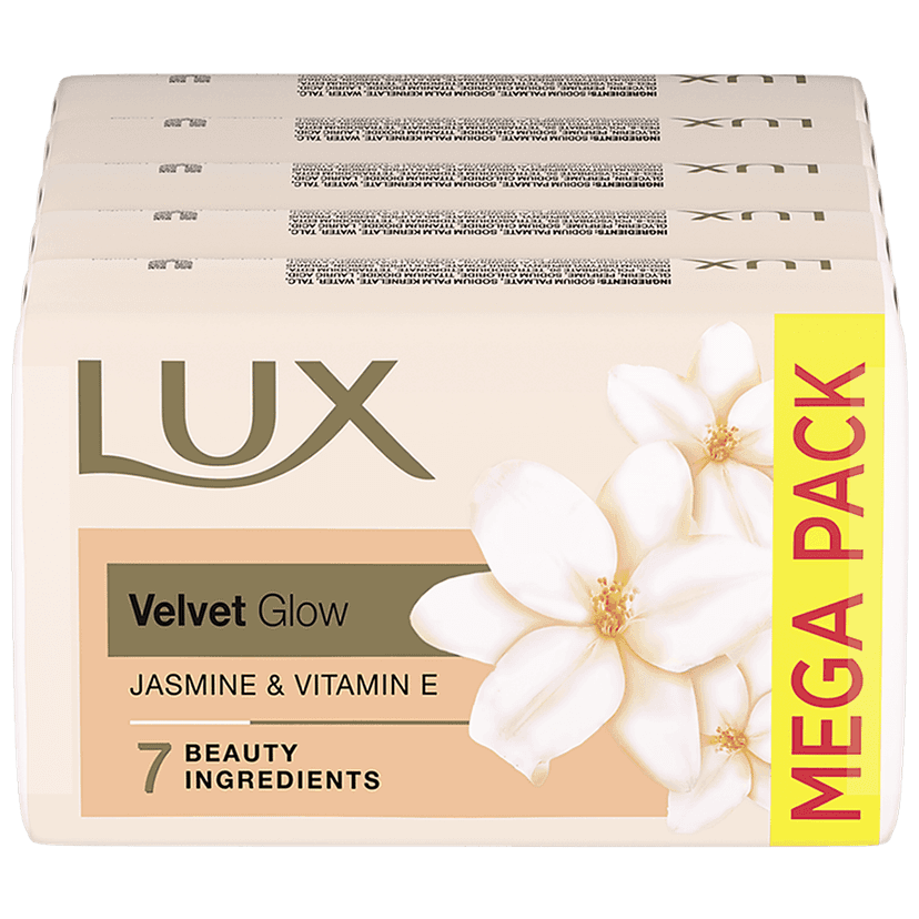 Lux Jasmine & Vitamin E Soap Bar, For Soft Glowing Skin With 7 Beauty Ingredients, 100 G (Pack Of 4) view 2