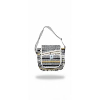 Handwoven Stripe Fabric Crossbody Sling Bag