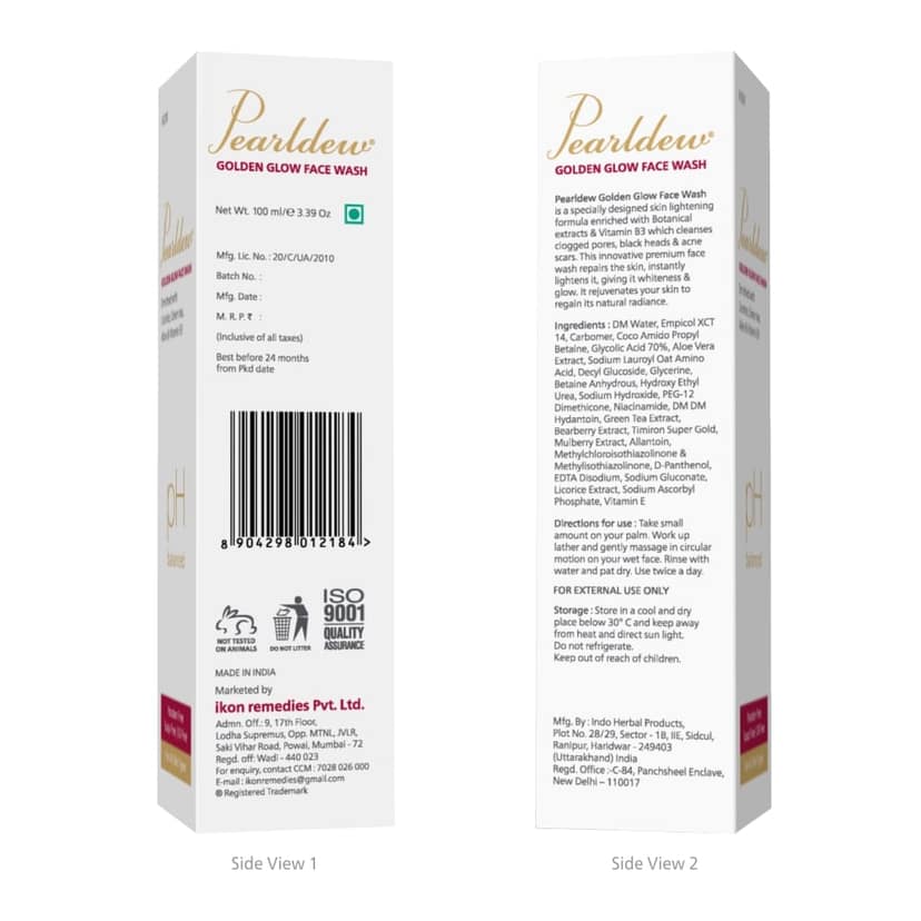 Pearldew Golden Glow Face Wash (100 ml - Pack of 1) view 2