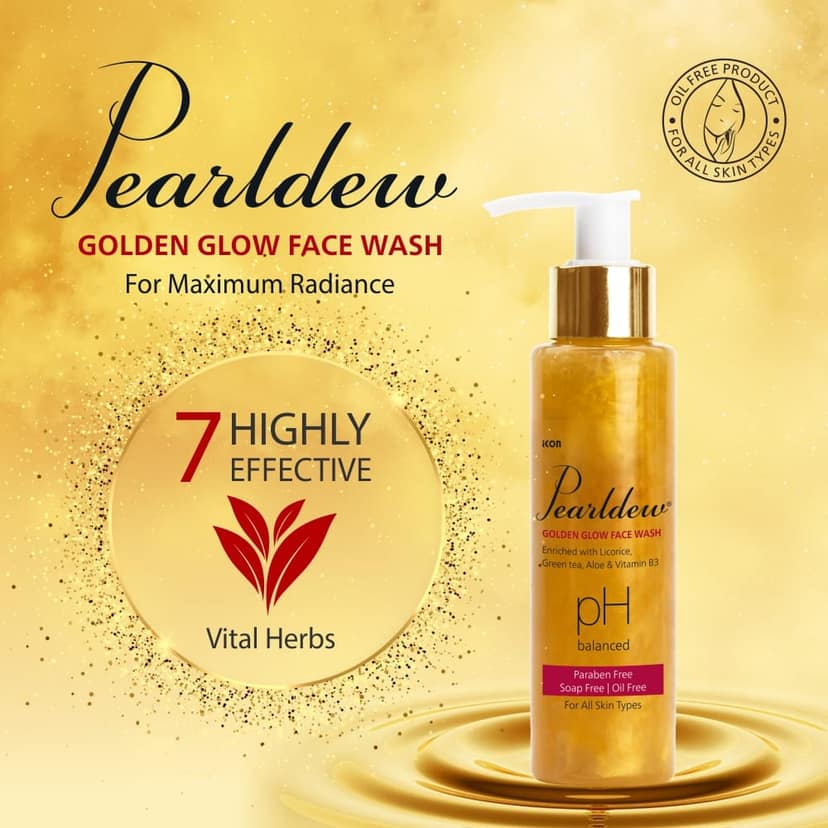 Pearldew Golden Glow Face Wash (100 ml - Pack of 1) view 3