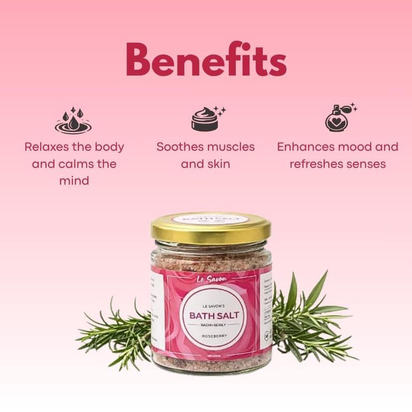 Le Savon Rosymarry Bath salts view 2