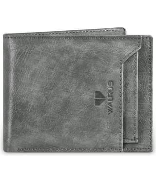 Walrus Light Grey Faux Leather Men's RFID Wallet ( Pack of 1 )