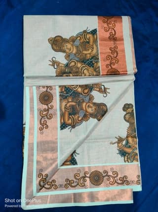 wall print tissue copper kasavu