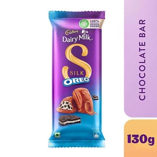 Cadbury Dairy Milk Silk Oreo Chocolate Bar, 130 G