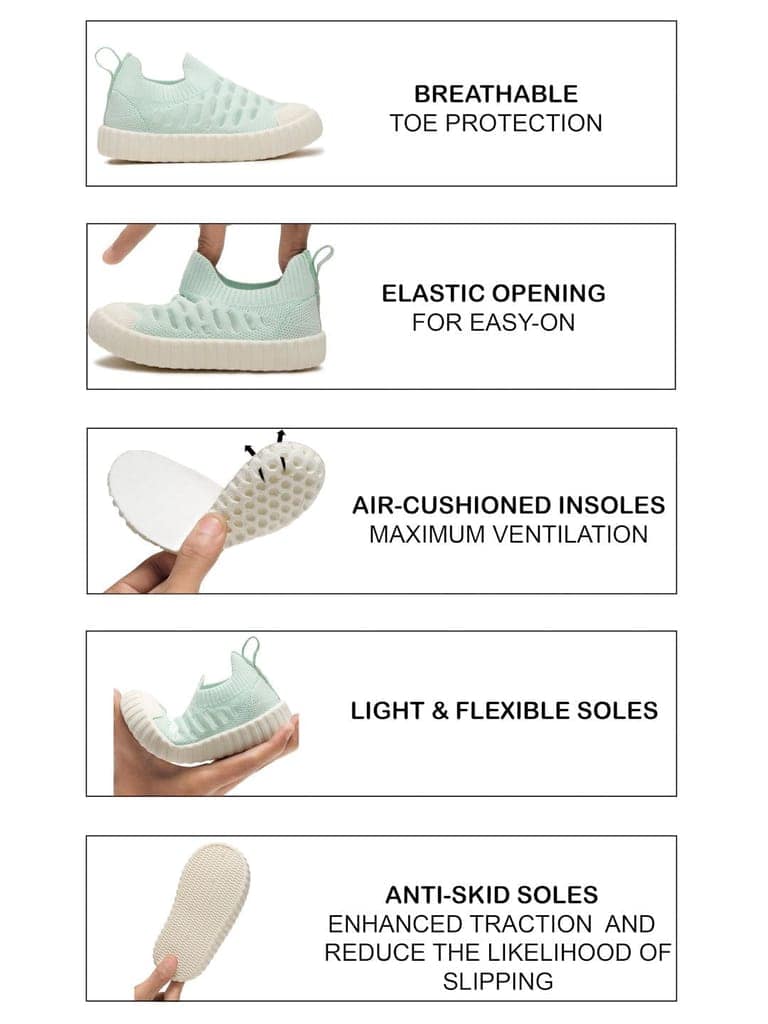 Cloudy Toddlers' First Step Shoes - Sea Green (Unisex) view 6