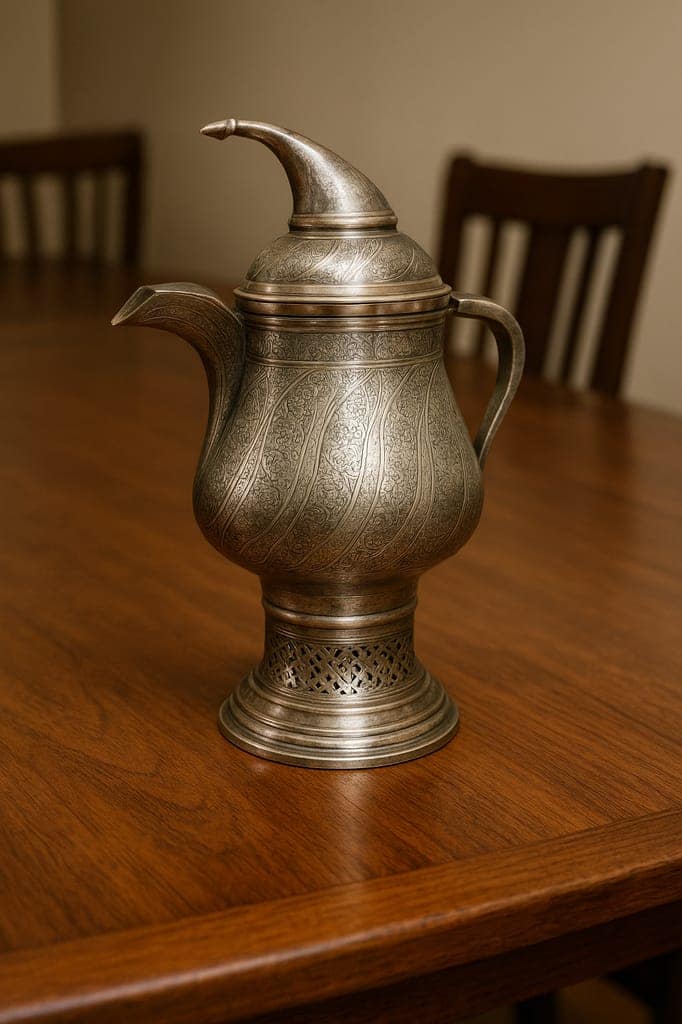 Classic Silver Tea Samovar view 2