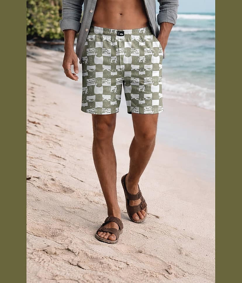 FTX Light Blue Cotton Blend Men's Shorts ( Pack of 1 )