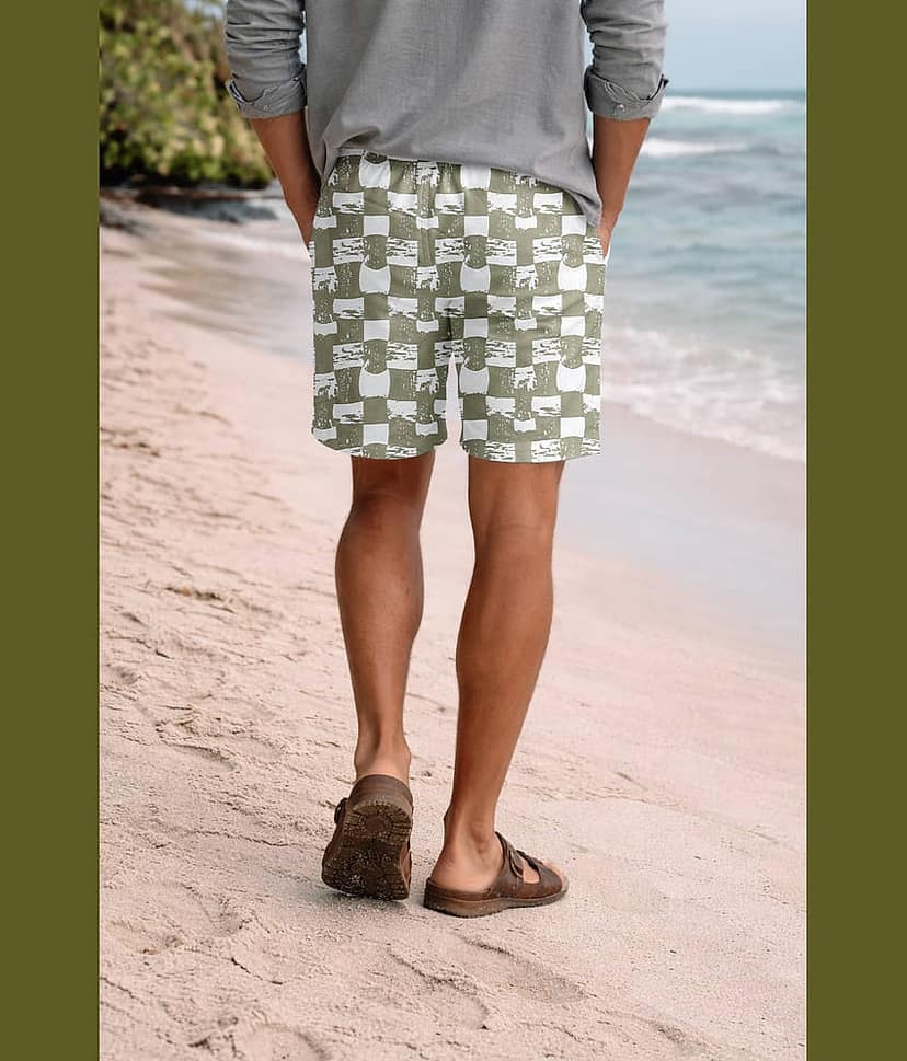 FTX Light Blue Cotton Blend Men's Shorts ( Pack of 1 ) view 2