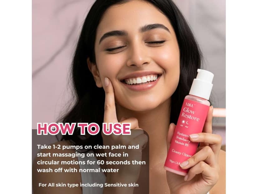 Glow Restore Gentle Cleanser for Glowing skin - 110gm view 4