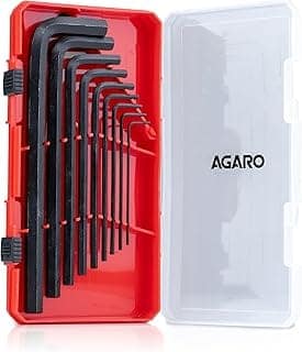 AGARO 9pcs Hex Allen Key Set, Heat treated, Ideal for Repair & Maintenance for Home & DIY Use.