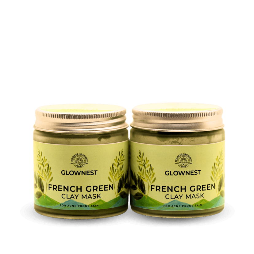 Glownest Bio Enzyme Based French Green Clay Mask (100g) view 2