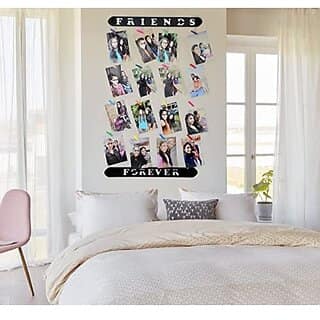 Khush Its Amazing Wood Moments Hanging Photo Display, DIY Picture Photo Frame Collage Set Includes Multi colour Clips (Friends Forever) view 2