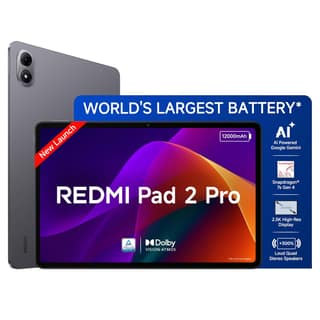 Redmi Pad 2 Pro [Smartchoice] | 12000mAh | Snapdragon 7s Gen 4 |12.1-inch, 2.5K Display |83+ Days Standby |HyperOS 2 |120Hz| Dolby Vision Atmos | Wi-Fi 6| AI Powered | 8GB,128GB |Graphite Grey Redmi Pad 2 Pro [Smartchoice] | 12000mAh | Snapdragon 7s Gen