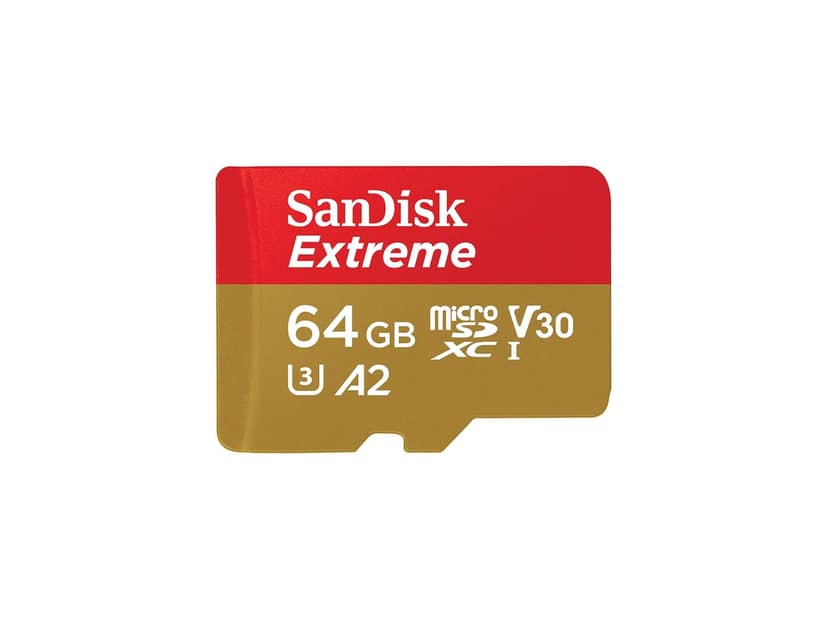SANDISK Extreme MICRO SD CARD - 64 GB